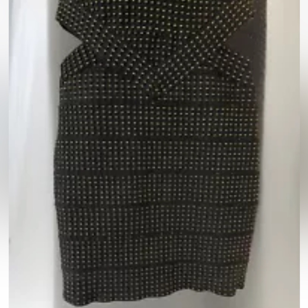 Wow Couture Dress S Black Gold Body Con Open Sides Party Club Night Out Concert - Picture 3 of 8